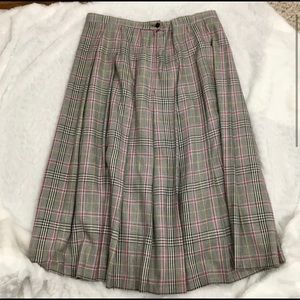 Pendleton A-Line Plaid Maxi Skirt Pleated